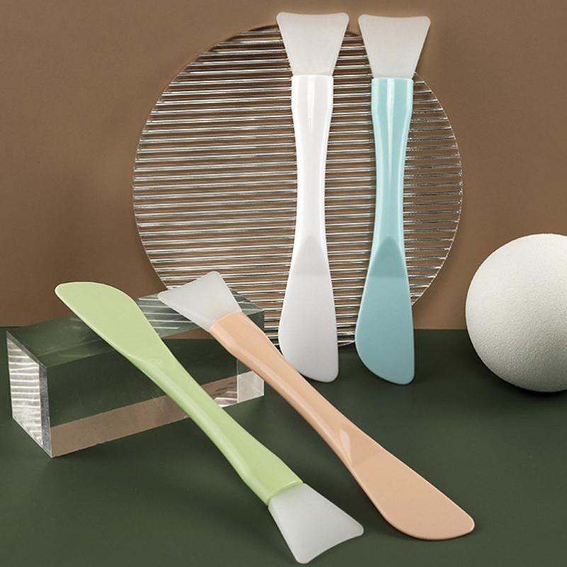 1Pc Silicone Cosmetic Facial Mask Brush With Scraper Mud Film Brush Makeup Tools