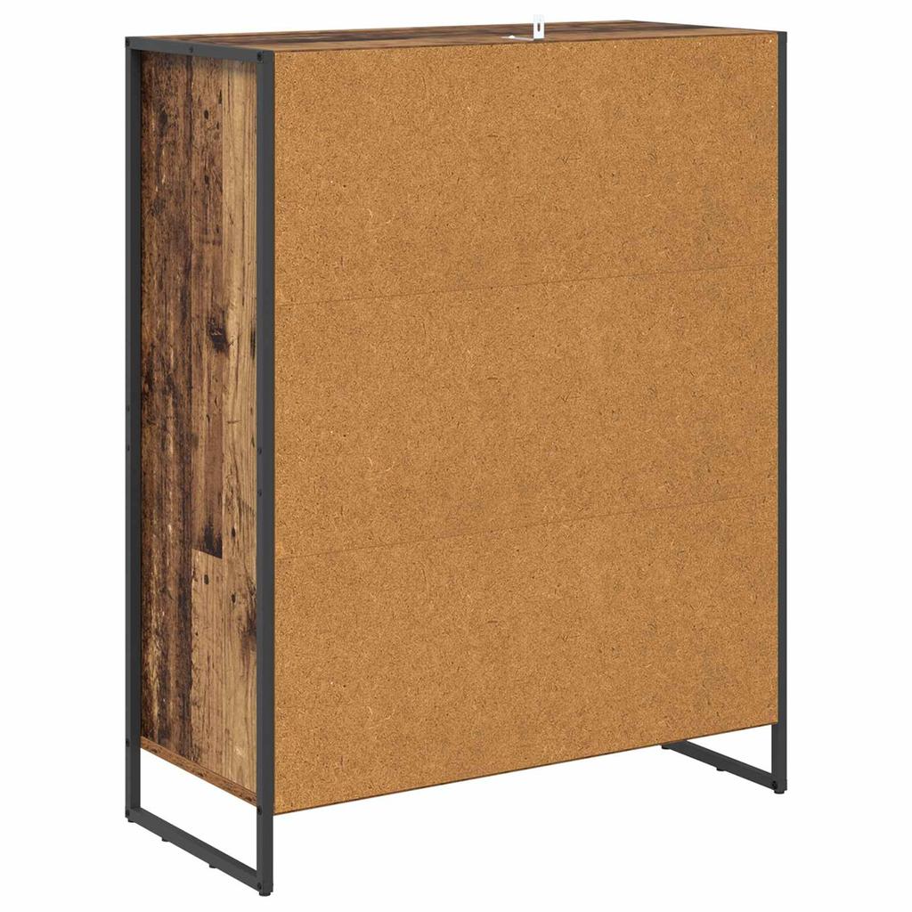 Shoe Cabinet with Door Reclaimed Wood 79 x 36 x 100 cm Engineered Wood