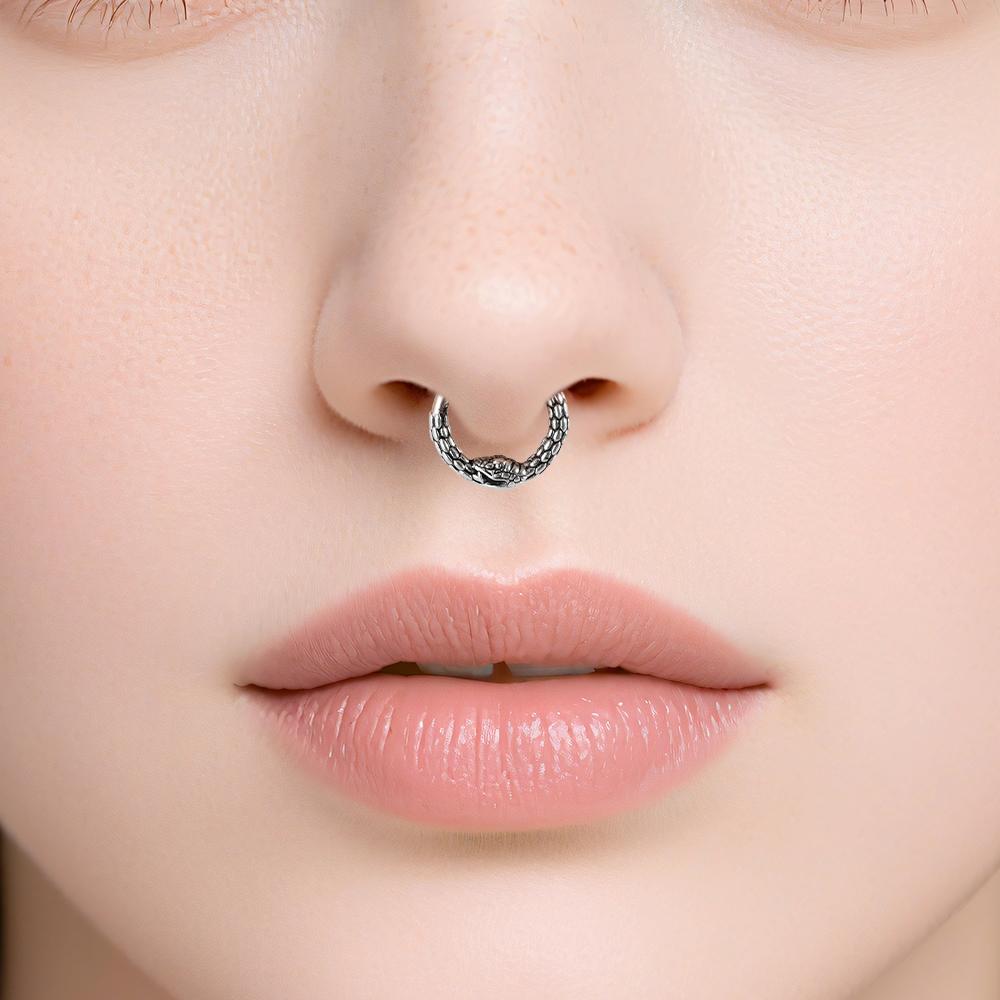 1PC Stainless Steel Butterfly&Bat&Snake Nose Septum Ring 16G Earrings Hoop Ear Cartilage Tragus Body Piercing Jewelry