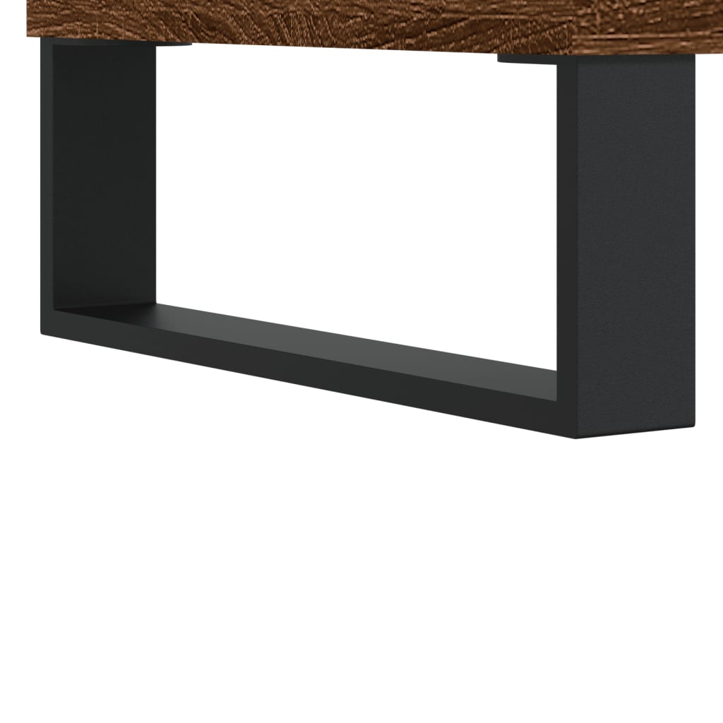 Coffee Table Brown Oak Look 90 X 50 X 36.5 Cm Engineered Wood