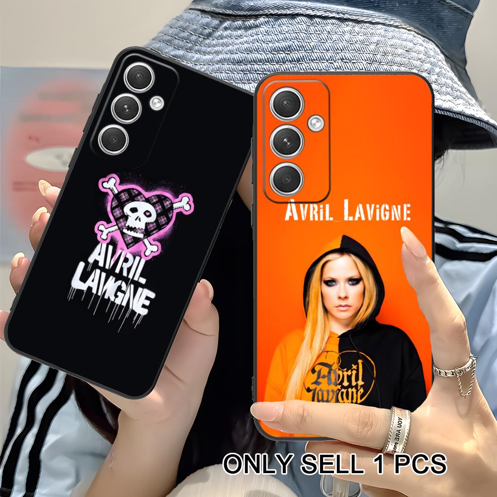 Avril Lavigne Matte TPU Mobile Phone Case for Samsung Galaxy S26 S25 S24 S23 S22 S21 S20 Note20 Plus FE Ultra Colorful Cover