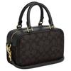 COACH SATCHEL Coated Canvas Shoulder Bag, Crossbody Bag, Handbag Small Women's Dark Brown CW197-IMXAQ