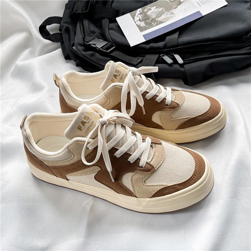Fashion Blue Men Sneakers Flat Student Shoes Breathable Fashion Lace-Up Sneakers Men's Comfort Sports Jogging Shoes Zapatillas Hombre