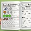 Math Practice Book Interactive Addition Subtraction Worksheets Puzzle Games Colorful Design Early Education Tool
