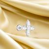 Titanium F136 Moon Threaded Cartilage Stud Earrings - Trendy European & American High-End Fashion
