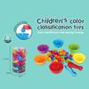Puzzle Toy Gift Matching Game Kid Rainbow Education Color Sort Animal Cognition