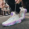 Basketball Shoes Couple Mesh High-top Sports Shoes Youth Sports Cement Ground Actual Combat Training Game Shoes Men