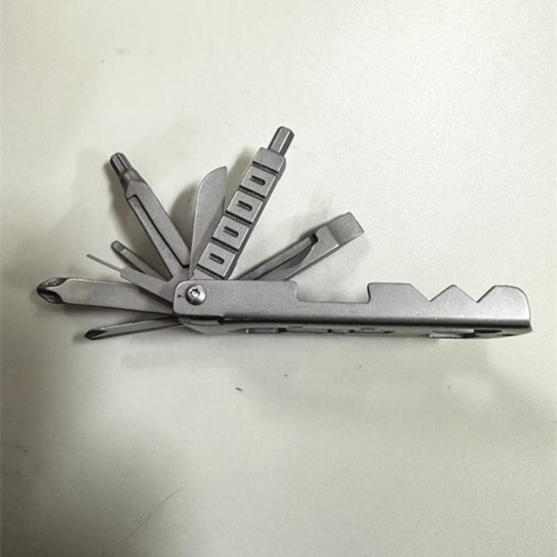 1Pcs 13-In-1 Portable Folding Tools Multi-Functional Stainless Steel Pocket Tool For Outdoor Emergency Repairs