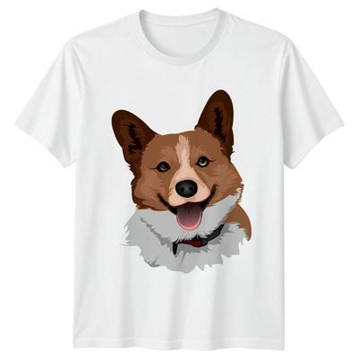 Happiness Is A Corgi Face TShirt Pembroke Welsh Corgi Dog Christmas