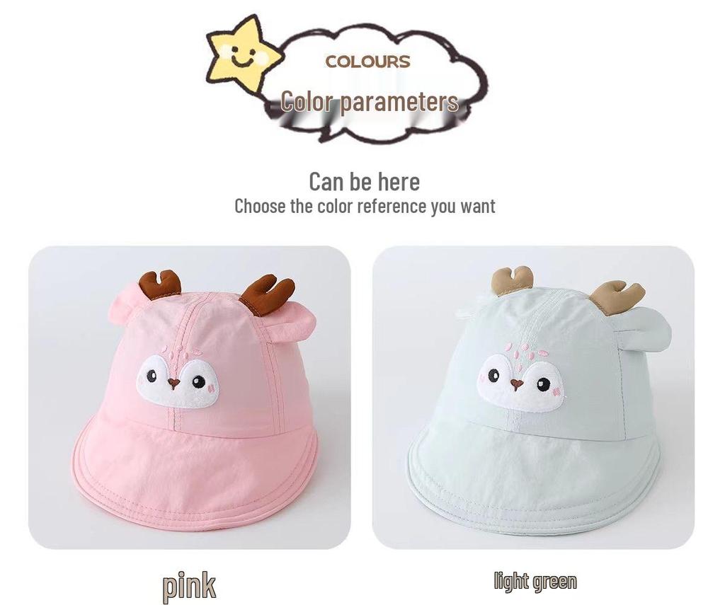 Kids' Wide Brim Quick-Dry Sun Hat - Cute Sun Protection Cap for Boys & Girls (Spring to Autumn)