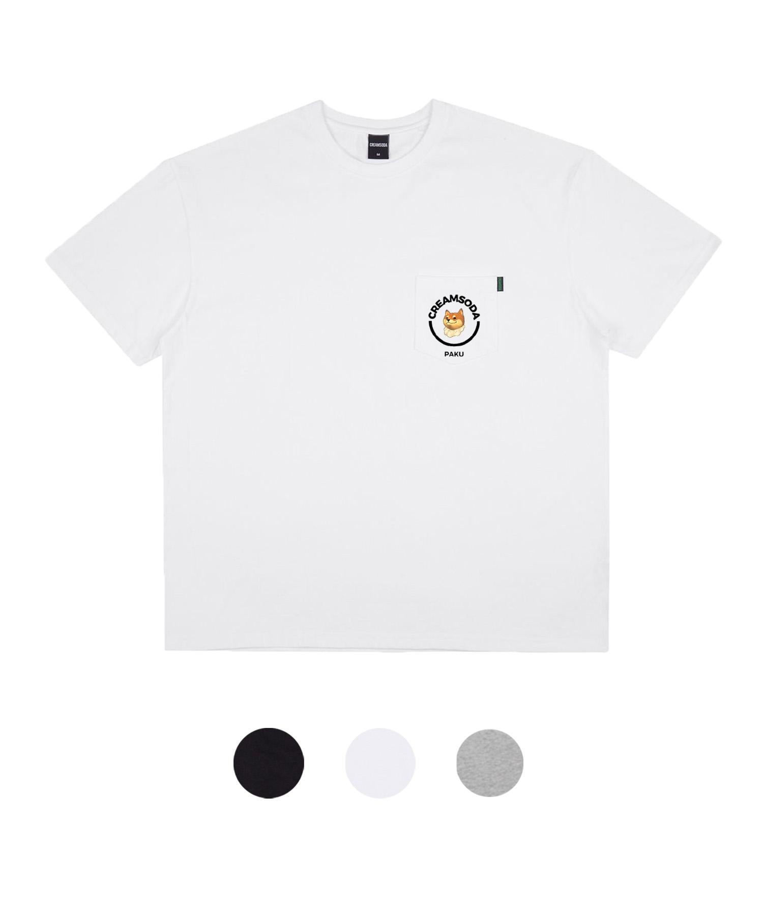 Cream Soda Lab Parku Circle Logo Pocket Short Sleeve T-Shirt Black/M(1)