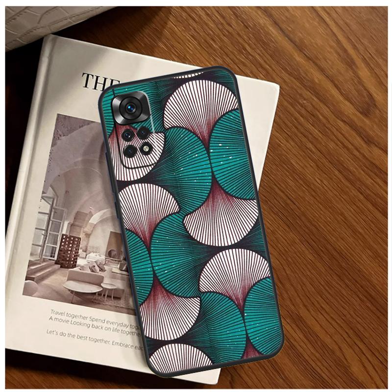 African Wax Fabric Case For Xiaomi Redmi Note 12 10 9 11 13 Pro Plus 12S 10S 11S 9S Redmi 13C 10C 9C 12C Cover