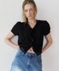 LETTERA Frill Short Sleeve Blouse