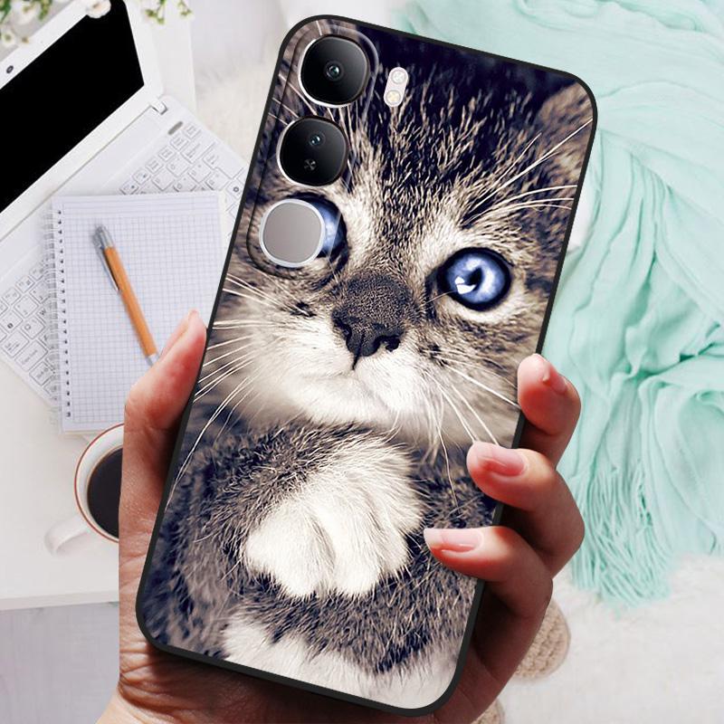 Vivo V40 Lite IDN V40SE Y200 Y300 Telefon Kılıfı Arka Kapak Moda Çiçek Kelebek Yumuşak TPU Kılıflar Vivo V 40 Lite V40 SE İçin