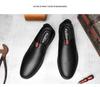 Men's Casual Cowhide Slip-on Loafers - Spring and Autumn Leather Shoes, Large Size Lazy Fit