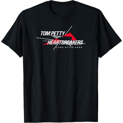 Tom Petty Long After Dark Logo Weiße Buchstaben T-Shirt