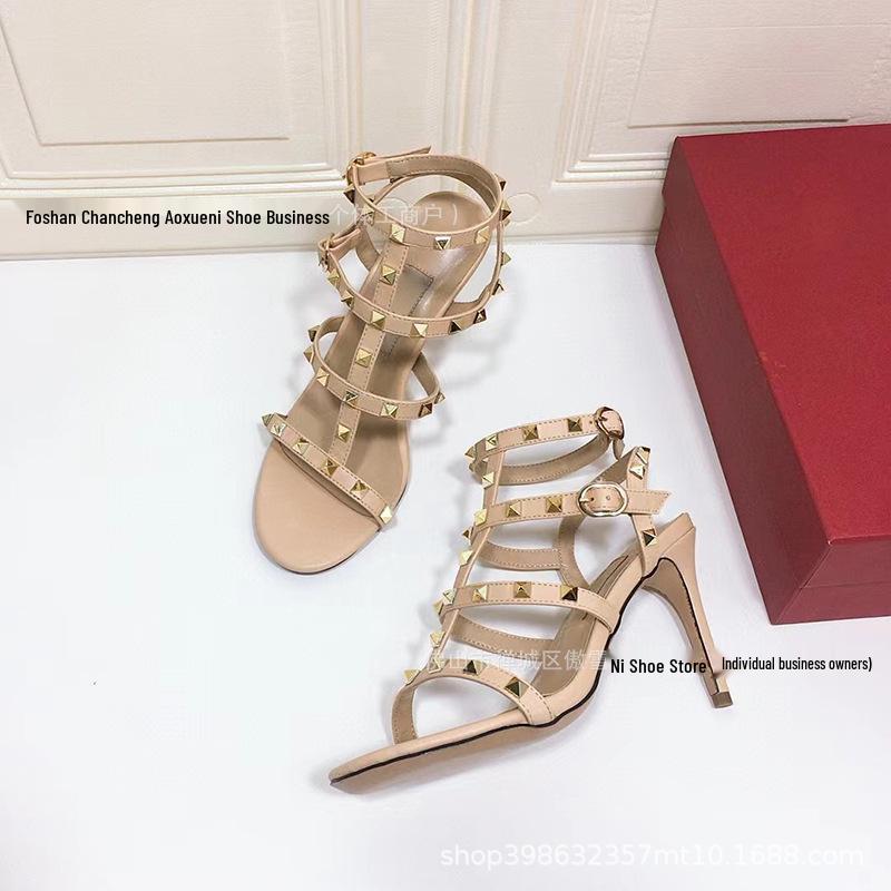 Sandali con Tacco Alto Neri Versatili Open-Toe Primavera/Estate 2026 per Donna