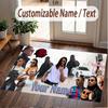 Custom Name Crystal Velvet Rug,Apache 207 Comfortable Anti Slip Floor Mat For Room Decoration