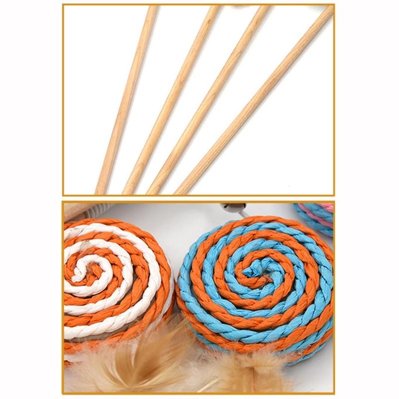 Cat Stick Toy For Indoor Cat Scratcher Toy Interactive Toy For Boredom Kitten Teaser Wand Teaser Self-playing Tumbler