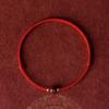 Cinnabar Lotus And Titanium Bead Protection Lucky Red String Natural Cinnabar Protection Bracelet Gift