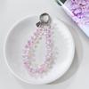Detachable Crystal Bead Pendant Glitter Wrist Crystal Chain Stylish Bag Pendant  for Women Girls