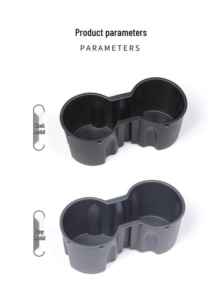 Silicone Cup Holder Mat & Storage for Tesla Model 3/Y Console
