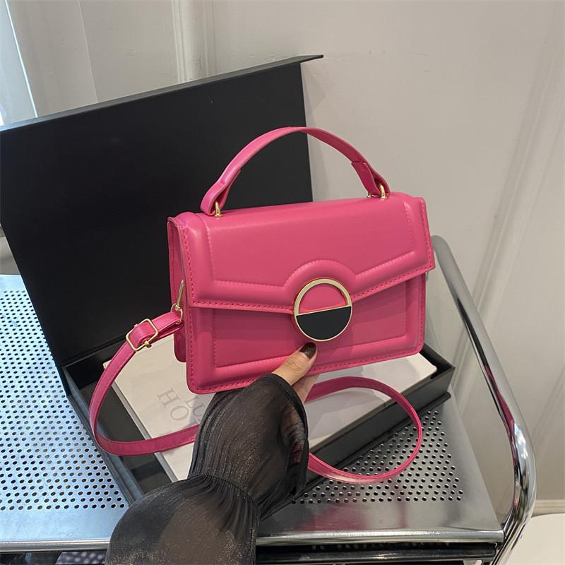 Trendy Street Style Pu Shoulder Bag For Women Available In Black Pink Blue And White Chic And Versatile