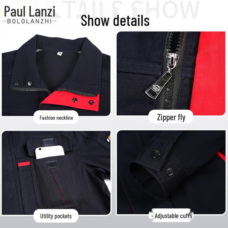 Paul Lanzhi Men s Pure Cotton Workwear Set 175