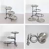 3 Tier Serving Tray Cupcake Stand Detachable Snack Storage Dessert Plate Restaurant