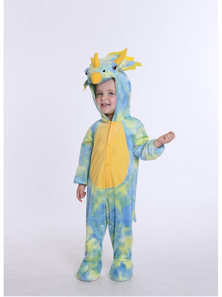 Kinder Cartoon Strampler: Gemütliche Tier-Pyjamas und Plüsch-Oberbekleidung für Herbst & Winter