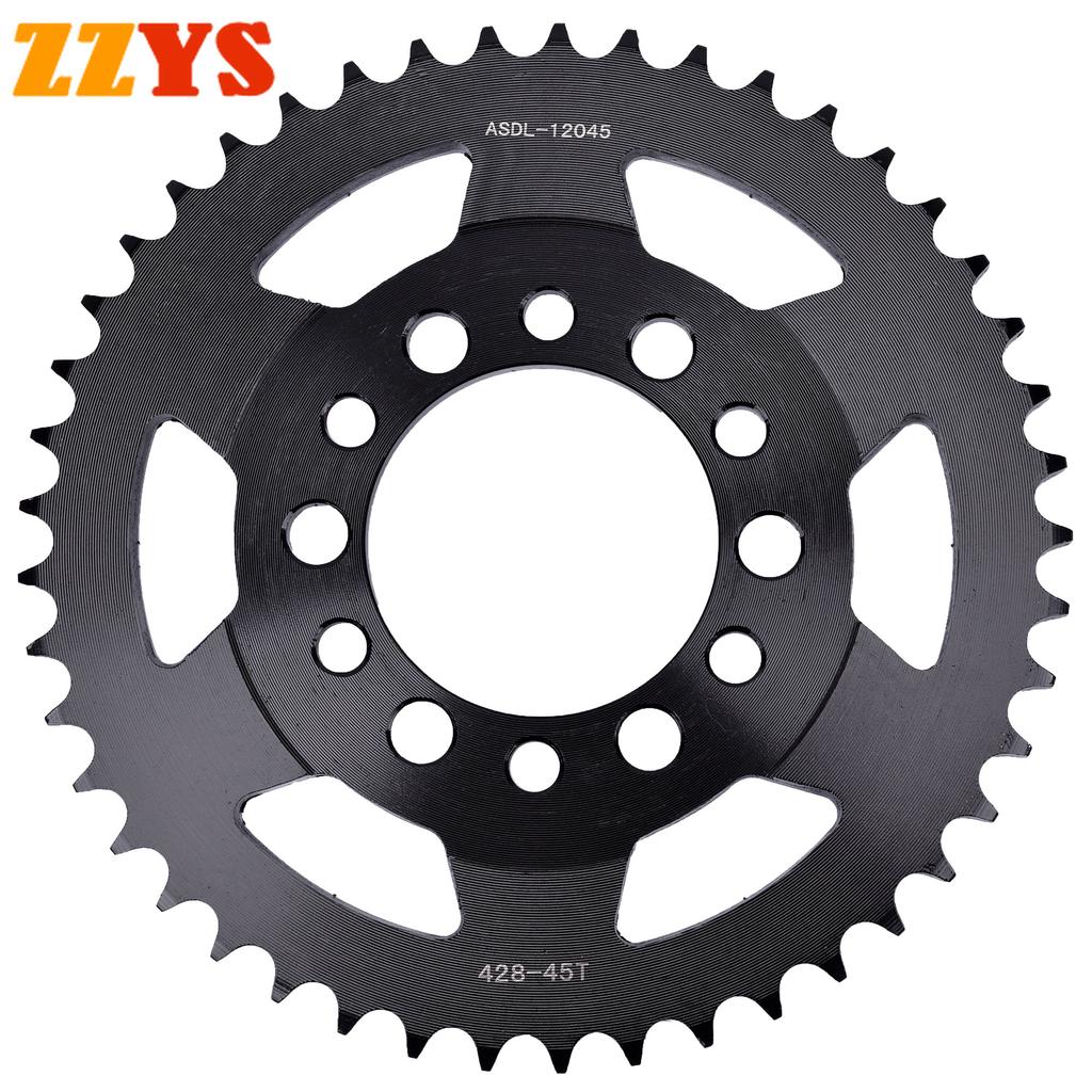 428 45T 200cc Rear Sprocket Gear Wheel For Yamaha DT125 DT125F DT175 AG200 TW200 XT200 TW225 TW225E DT 125 175 AG TW XT 200 225