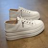 Inner Height-increasing Little White Shoes Women's Autumn New One-pedal Lightweight Soft-soled Versatile Casual Sports Board Shoes