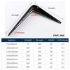 1Pcs New 4-14inch Triangular Bracket Support Wall Mount Hanging Black White Mounting Bracket Fixed Metal Shelf Corner Brace