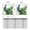 Peacock Feather Printing Pillowcases Retro Trendy Pillow Case For Sofa Couch Bed Living Room Soft Pillow Cover