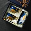 British Style High-grade Exquisite Gilded Bone Porcelain Coffee Cup Palace Style Tea Cups Household Kitchen Utensils 220ml