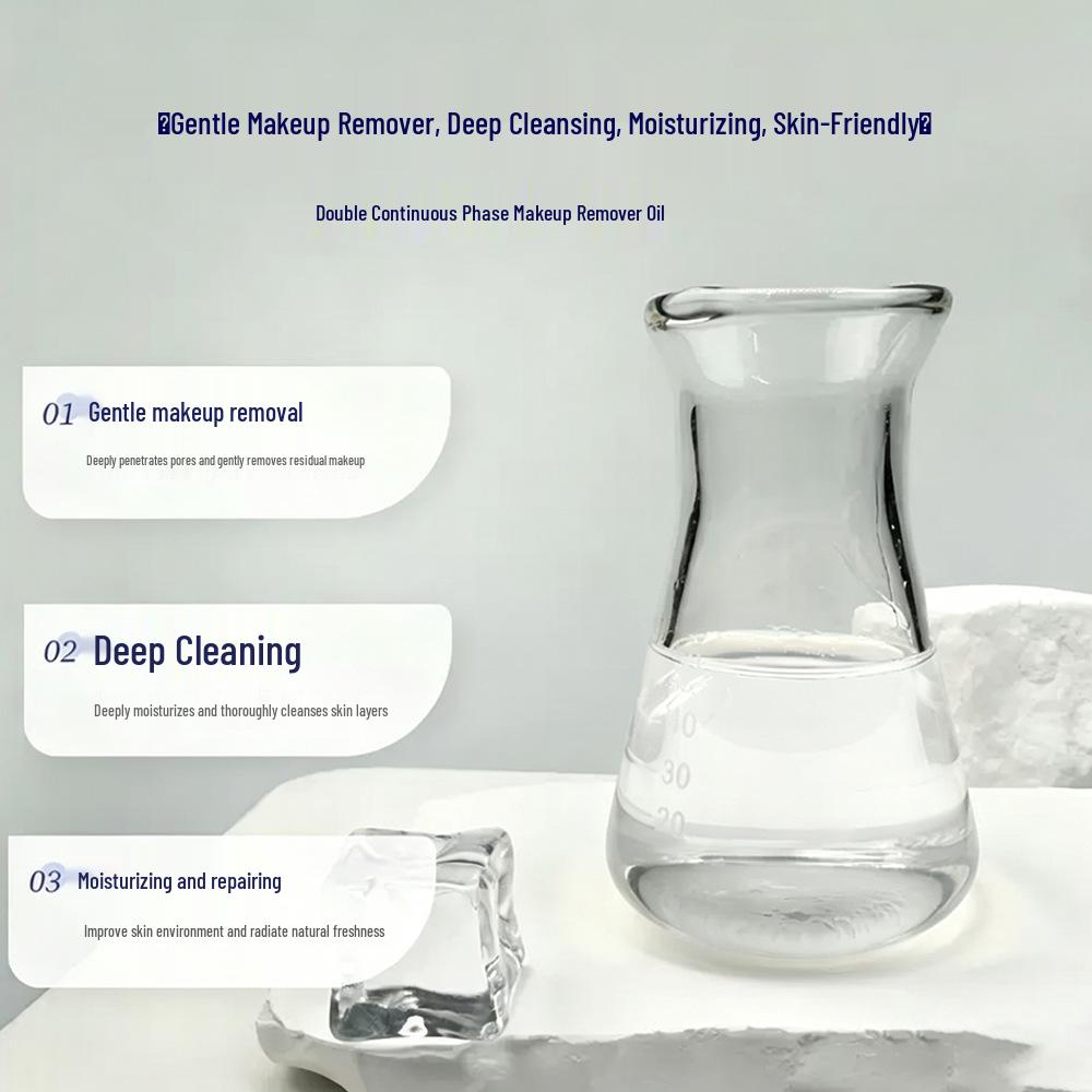 Triple Action Gentle Makeup Remover Oil: Non-Irritating Deep Cleanser for Eyes, Lips, and Face - Perfect for Sensitive Skin