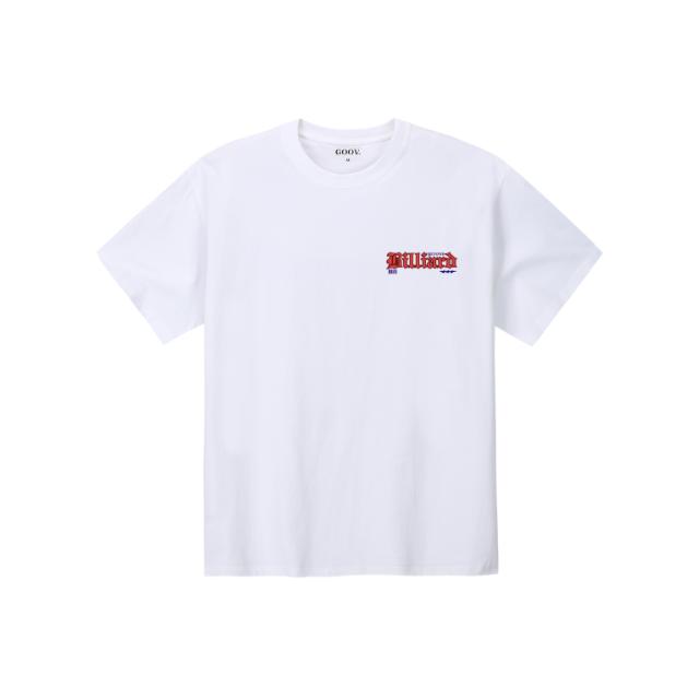 GROOVESTEP Again Mini Lettering Oversized Round Short Sleeve T-Shirt S0212