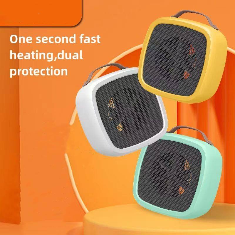 Încălzitor portabil Ventilator din ceramică Economisire de energie în condiții de siguranță Termostat de cameră liniștit pentru interior Birou Baie 220V 500w Priză UE