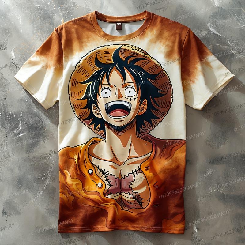 2026 Summer Men's Quick Drying 3D Dragon Ball T-shirt Short Sleeved Youth Cartoon Youth Printed Round Neck T-shirt