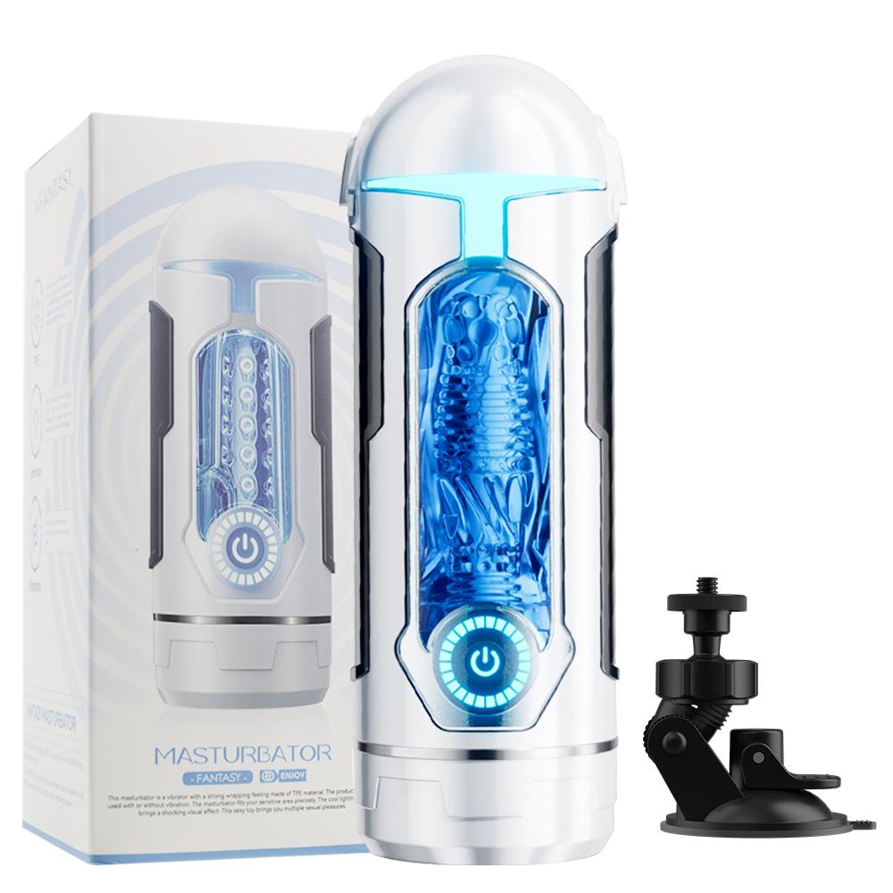 Male Masturbation Cup App Control Penis Machine Soft Pussy Vagina Silicone Real Vaginal Glans Trainner Toys For Men Adult