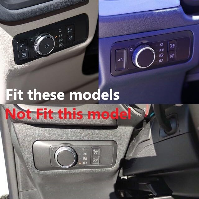 Side Console Headlight Switch Panel Cover Trim Accessories for Ford Maverick/Mustang/Mustang Mach-E/Bronco Sport/Escape(Carbon Fiber Style)