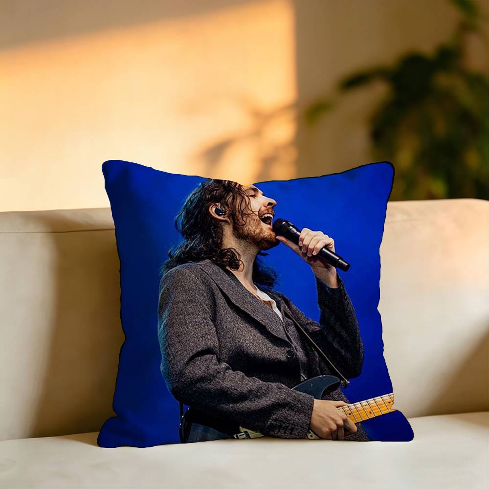Rock Singer HHozier Pillow Case Square DoubleSided Sofa Cushion Cover Bedroom Bedside Pillow