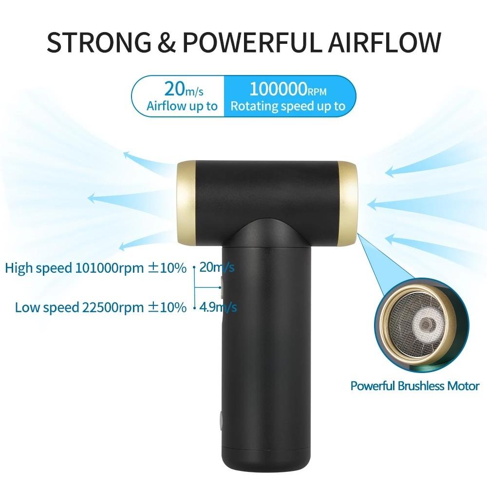 100000RPM Handheld Electric Jet Fan Compressed Air Duster Cordless Portable Computer Keyboard Cleaner
