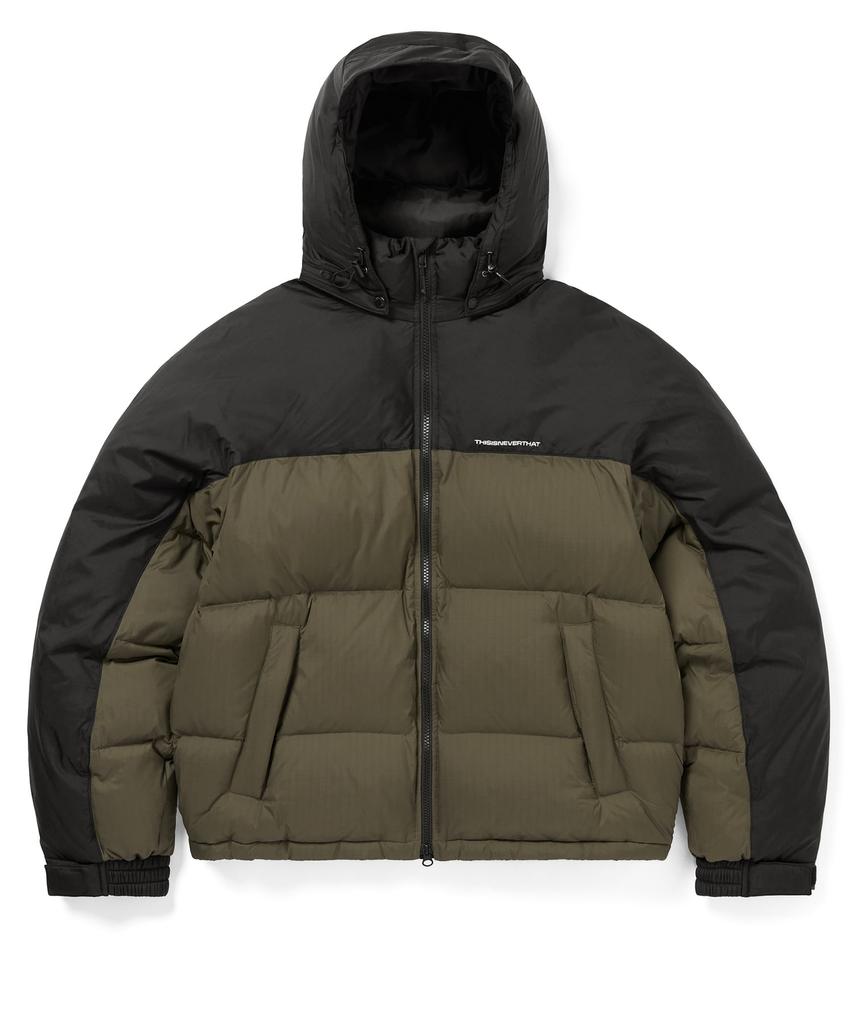 Thisisneverthat Multi-Ripstop Down Puffer Jacket Olive