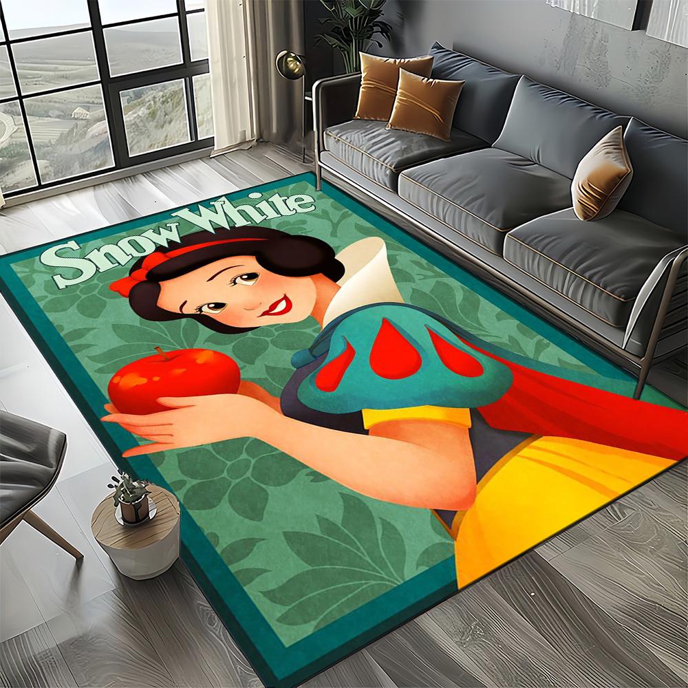 27 Style Snow White Princess Cartoon Girl Carpet Rug for Bedroom Living Room Home Sofa Decoration,kid Large Decor Floor Mat Gift