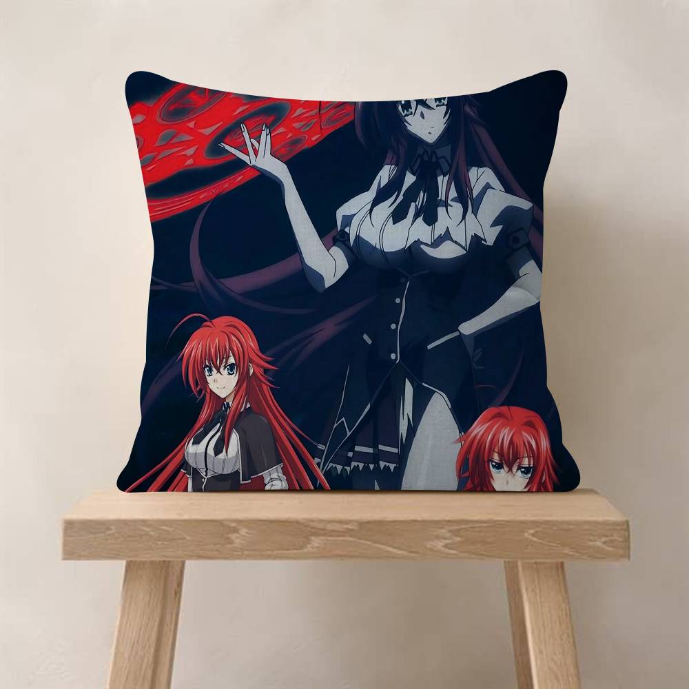 Anime HHigh School DxD Cushion Cover Inches Farmhouse Decor Home Throw Pillow Covers For Couch Decorations