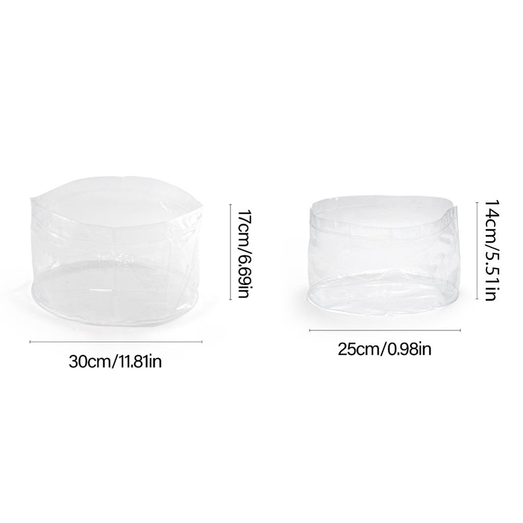 Outdoor Water Basins Light Weight Folding Water Bucket Portable Clear Plastic Bucket Food Storage Container Space Saving