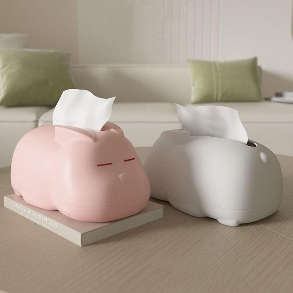 

Cute Napkin Storage Box Adorable Napkin Holder Creative Bunny Tissue Box for Home