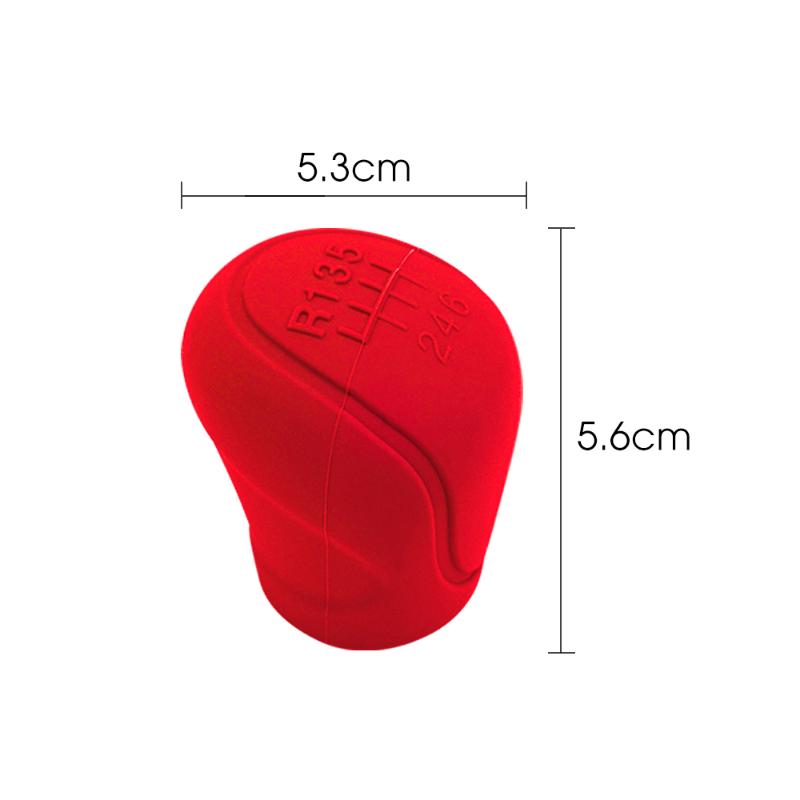 Car Silicone Gear Shift  Cover Gear Shift Non-Slip Grip Handle  Protective Covers Manual 6-speed Car Interior Accessories