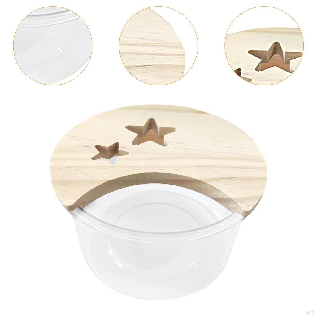 Hamster Sand Bath Box Bathtub Clear Habitat Decoration Cage Accessory Pet Toilet Digging